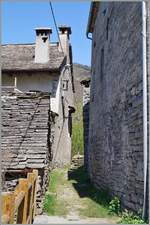 Die  Bahnhofstrasse  von Verigo (Valle Vigezzo).