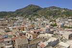 Die Altstadt von Lipari vom Marco Archeologico aus gesehen.