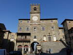 Cortona, Palazzo Comunale an der Piazza della Repubblica (26.03.2022)