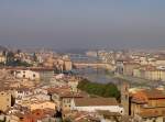 Florenz, Blick auf die Altstadt mit Ponte Vecchio (13.10.2006)