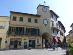 San Casciano in Val di Pesa, Uhrturm an der Piazza Pierozzi (17.06.2019)
