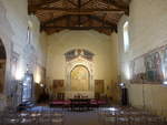 Certaldo, Innenraum der Chiesa dei Santi Tommaso e Prospero, erbaut im 13.