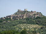 Blick auf die Altstadt von Montemassi, Provinz Grosseto (22.05.2022)