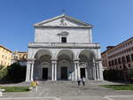Livorno, Duomo San Francesco di Assisi an der Piazza Grande, erbaut von 1594 bis 1606 von Bernardo Buontalenti und Alessandro Pieroni (18.06.2019)