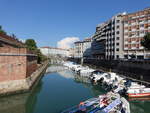 Livorno, Gebude und Teil der Festung am Kanal Fossi (18.06.2019)