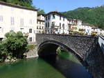 Ponte a Serraglio, Brcke ber den Fluss Lima, erbaut im 14.