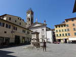 Poggibonsi, Collegiata Santa Maria Assunta an der Piazza Camillo Benso di Cavour, erbaut ab 1860 (17.06.2019)