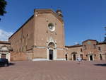 Siena, San Francesco Kirche, gotische Bettelordenskirche, erbaut ab 1326 (17.06.2019)