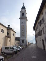Borgo Valsugana, Campanile von 1748 der Pfarrkirche della Nativita (17.09.2019)