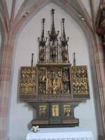 Meran, Schnitzaltar in der Barbarakapelle (04.08.2012)