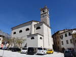 Vigolo Baselga, Pfarrkirche San Leonardo, erbaut im 13.