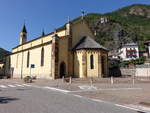 Cembra, spätgotische Pfarrkirche Santa Maria Assunta, erbaut bis 1516 (16.09.2019)