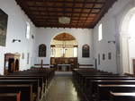 Borgo Valsugana, Innenraum der Kirche des Franziskaner Kloster, erbaut von 1599 bis 1603 (17.09.2019)