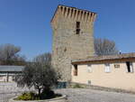 Pretola, Torre di Pretola mit Mhle an der Via Forli (26.03.2022)