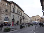 Perugia, historische Gebude an der Piazza Matteoti (26.03.2022)