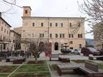 Spello, Rathaus an der Piazza della Repubblica, erbaut 1270 (27.03.2022)