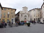 Spoleto, Fontana di piazza del Mercato, erbaut 1746 (27.03.2022)