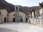 Roccaporena, Pfarrkirche San Montano, erbaut im 12.