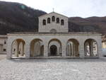 Roccaporena, Klosterkirche Santuario di Santa Rita, erbaut 1948 durch den Architekten Oreste Della Piana (28.03.2022)