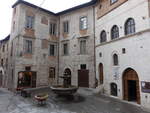Gubbio, Palazzo del Bargello, eleganter gotischer Bau aus dem 14.
