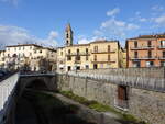 Umbertide, Huser an der Piazza del Mercato (02.04.2022)