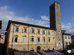 Citta di Castello, Torre Civica in der Via del Popolo (02.04.2022)