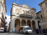 Citta di Castello, Sparkasse an der Piazza Gildoni (02.04.2022)