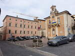 Amelia, Palazzo Comunale an der Piazza Giacomo Matteotti (28.03.2022)