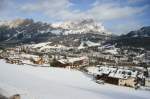 Blick auf Cortina d´Ampezzo; 21.01.2012