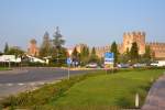 LAZISE (Provincia di Verona), 05.10.2011, Blick auf einen Teil der Stadtmauer