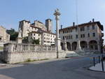 Feltre, lombardischer Brunnen an der Piazza Maggiore (17.09.2019)