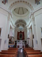 Valdobbiadene, Innenraum der Kirche des Klosters della Madonna del Caravaggio (17.09.2019)