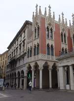 Padova/Padua, historischer Palazzo in der Via Guglielmo Oberdan (28.10.2017)