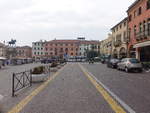 Padova/Padua, historische Häuser an der Piazza del Santo (28.10.2017)