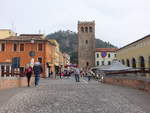 Monselice, Torre Civica an der Piazza Mazzini, erbaut 1244 (29.10.2017)