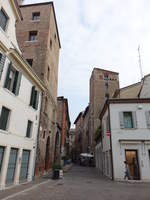 Treviso, historische Gebude in der Via Paris Bordone (18.09.2019)