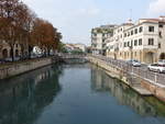 Treviso, Huser an der Riviera Giuseppe Garibaldi am Fluss Fiume (18.09.2019)