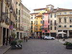 Vicenza, historische Gebude an der Piazza delle Erbe (28.10.2017)