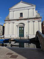 Chioggia, Pfarrkirche della Beata Vergine Maria, erbaut von 1751 bis 1753 durch Giuseppe Cella (19.09.2019)