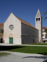Trogir, Kirche an der Promenade Riva (04.05.2012)