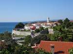 Aussicht auf die Altstadt der Stadt Krk mit der Marienkathedrale (30.04.2017) 