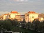 Zagrebački Glavni kolodvor (Zagreb Hauptbahnhof) in der Abendsonne am 14.