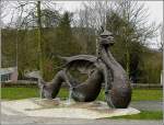 Seit Ende der 90er Jahre schmckt dieser Brunnen in Form eines Drachen den Michaelsplatz in Mersch.