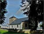 In Rindschleiden, dem kleinsten Dorf Luxemburgs, steht einer der ltesten Kirchen des Landes.