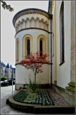 Detail der romanischen Kirche in Ettelbrck.