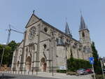Esch-sur-Alzette, Pfarrkirche Saint-Joseph in der Rue de Eglise (18.06.2022)