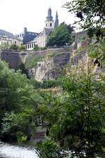 LUXEMBOURG, 20.06.2023, Blick auf die Michaelskirche, dem ltesten Sakralbau der Stadt