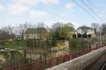 Plateau du Rham (Ein Alters und Pflegeheim)aufgenommen am 07.04.2009 von der Eisenbahnbrcke (Strecke Luxemburg - Wasserbillig)ber die Alzette.