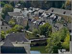 Enge Gassen, verschachtelte Huser und die Brcke ber die Alzette machen den Charme des Stadtgrundes von Luxemburg aus.