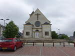 Reckange, Pfarrkirche Saint-Hubert in der Rue Principale (20.06.2022)